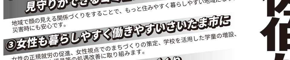 選挙公報に掲載された女性就労公約