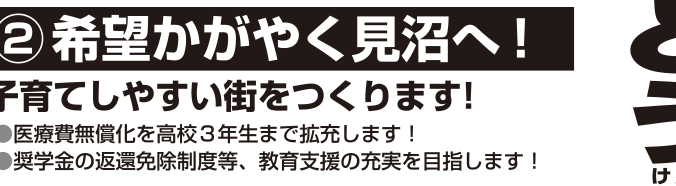 選挙公報に掲載された子育て支援公約