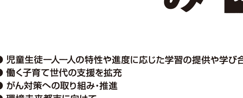 選挙公報に掲載された桜区道路網整備公約