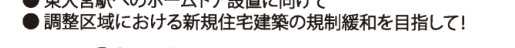 選挙公報記載の調整区域における規制緩和公約